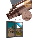 TechnoSmart 60x100 cm Brown Silver Aynalı Cam Filmi Statik UV Güneş Koruyucu Cam Kaplama