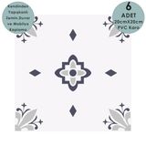 Technosmart 6adet 20cm 20cm Kendinden Yapışkanlı Duvar Kaplama Mutfak Banyo Pvc Sticker Dekorasyon