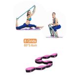 Technosmart 8 Farklı Seviyeli Direnç Bandı Spor Egzersiz Aerobik Pilates Squat Lastiği Fitness Yoga - Pembe