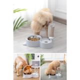 Technosmart Otomatik Su Sebilli Büyük Boy Kedi Köpek Mama ve Su Kabı gri