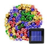 TechnoSmart Solar 100 Ledli 12 Metre Bahçe Aydınlatma Dekorasyon Güneş Enerjili Led RGB Işık