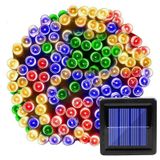 TechnoSmart Solar 50 Ledli 7 Metre Bahçe Aydınlatma Dekorasyon Güneş Enerjili Led RGB Işık