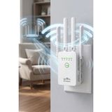 TechnoStation 4 Antenli Wi-Fi Sinyal Güçlendirici Menzil Genişletici Repeater Internet Çekim Gücü Arttırıcı