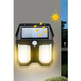 TechnoStation Dekoratif Şık Estetik Güneş Enerjili Solar Kapı Duvar Bahçe Sokak Lambası Işığı Hareket Sensörlü