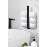 TechnoStation El Havluluk, Siyah Havluluk Banyo Için Kendinden Yapışkanlı Havlu Askısı, Kağıt Havluluk