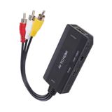 TechnoStation Full HD HDMI to AV RCA Dönüştürücü Dönüştürücü Adaptör 1080p Destekli Eski Nesil TV Bağlantı Kablosu