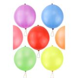 TechnoStation Lastikli Basket Balon Punch Balon Karışık Renk 100 Adet Özel Gün Süsleme Balonu 100Lü