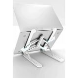 TechnoStation Masa Üstü Laptop Standı & Tablet Kademeli Yükseklik Ayarlı Tutucu Stand