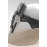TechnoStation Motor Scooter Kurye Bisiklet Kask Için Şarjlı Silecek Yeni Nesil Tak Çalıştır Yağmur Önleyici - Siyah