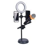 TechnoStation Profesyonel 4 In 1 Discord Youtuber Yayıncı Canlı Yayın Telefon Mikrofon Standı Işıklı 4 Lü Stand