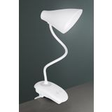 TechnoStation Şarjlı LED Masa Lambası, Ayarlanabilir Dokunmatik Işık, Dekoratif Çalışma Lambası Mandallı