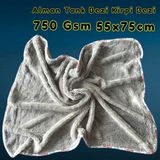 Technow Euphrate Softtex 75X55 Mikrofiber 750GSM Oto Kurulama Temizlik Alman Kirpi Tank Bezi - Gri