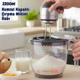 Technow Vip Ahmet Vp-023 2200ml Kumsal Kapaklı Çırpma Mikser Kabı Füme