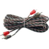 Technozi 2RCA-2RCA Oto Amfi Kablosu 5 Metre 1000W Mono Ses İletimi için Silikonlu
