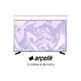 Technozi Arçelik Uyumlu 40" inç 140 Ekran Tv Koruyucu Kırılmaz Paneli