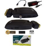 Technozi Botech Mini Scart HDMI Full Hd USB Uydu Tüplü Tv ve LED Tv Uyumlu 111019 - Siyah
