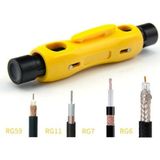 Technozi Kablo Soyucu Sıyırıcı Koaksiyel RG11 - Rg6 - RG56 Universal Coaxial Kalem Tipi Kablo Soyucu