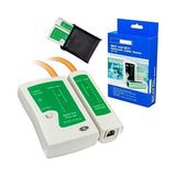 Technozi RJ11 RJ45 Cat5 Network Kablo Test Kontrol Bağlantı Cihazı Yeni Model - Siyah