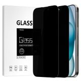TECHO iPhone 15 Plus için Gizlilik Ekran Koruyucu Temperli Cam Film, Kenardan Kenara Tam Kaplama, Anti Spy Özel, 9H Sertlik, 2 Paket, 6,7 inç