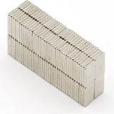 Techora Sale 20 Adet 15X10X1.5 mm Köşeli Neodyum Mıknatıs N35 Magnet Dayanıklı Nikel Kaplama - Renkli