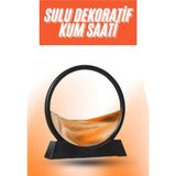 Techora Sale 3D LED Işıklı Kum Saati Gece Lambası Hareketli Sulu Kum Saati Orta Boy - Renkli