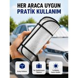 Techora Sale Araç Ön Cam Güneşlik Isı Yalıtımlı Katlanabilir Model Renault Megane Honda Civic Opel Astra - Renkli