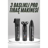 Techora Sale Dijital Göstergeli 3 Başlıklı Tıraş Makinesi Islak Kuru Lazer Öncesi Günlük - Renkli