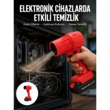 Techora Sale Kablosuz Elektrikli Toz Üfleyici Çok Amaçlı Temizlik Aleti Yeni Nesil - Renkli