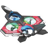 Techora Sale LED Işıklı Oyuncak Drone Fighter Jet Tasarımlı Uzaktan Kumandalı Uçak - Renkli