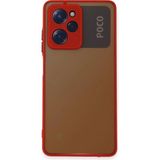 Techora Sale Mey Ithalat® Poco X5 Pro 5g Kılıf Montreal Silikon Kapak - Kırmızı