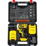 Techora Sale Sarı 1850 Rpm Stanlıy-Cordless 18W Şarjlı Matkap Seti Çantalı Yedek Batarya ATS1402 BX40