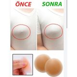 Techora Sale Silikon Göğüs Ucu Kapatıcı Kendinden Yapışkanlı Ten Rengi Göğüs Koruyucu Bant