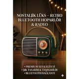 Techora Sale Sonx Nostaljik Retro Bluetooth - Fm Radyo, USB ve Bluetooth Kablosuz Hoparlör
