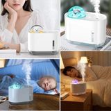 Techora Sale Uzay Ayısı 300 ml USB Hava Nemlendirici – LED Işıklı Masaüstü Buhar Makinesi, Yatak Odası - Renkli