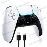 Techstorm Exotic T28 Pro Kablosuz Gamepad Beyaz Renkli Ergonomik Tasarım ve Yüksek Hassasiyet - Beyaz - Siyah