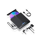 Techtic 7İn1 Harici Dvd-Rom Usb 3.0 Hub Çoğaltıcı Tf Sd Kart Okuyucu Type C Kablolu Dvd Player Cd