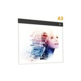Techtic A3 Led Işıklı Çizim Tableti Led Çizim Kopyalama Tableti Eskiz Anime Portre Grafik Çizim 3Mod