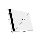 TechTic A4 Led Işıklı(3 Seviye) Çizim Kopyalama Animasyon Portre Dövme Grafik Çizim Tableti
