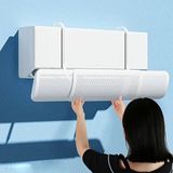 Techtic Ayarlanabilir Split Tipi Klima Hava Yönlendirici Klima Rüzgar Kalkanı Hava Çarpma Önleyici - BEYAZ