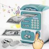 TechTic Kumbara Elektronik Kasa Dijital Para Biriktirme Kasası Mini Atm Makinesi Şifreli Atm Kumbara Sticker Hediye
