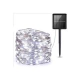 TechTic Noel Yılbaşı Ağacı Işığı Solar 100 Led Güneş Enerjili Ip65 Bahçe Ev Parti Süsü Aksesuarı
