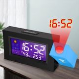 Techtic Projeksiyonlu Masa Saati Derece Nem Tarih Göstergeli