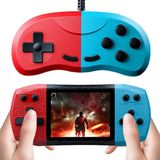 Techtic Retro El Atarisi 620 Klasik Oyun 2 Kişilik Tv Yansıtma Gamebox Mario Mini Video Oyun Konsolu - Mavi - Kırmızı