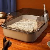 Techtic Yavru Kediler Için Yarı Kapalı Kedi Tuvaleti Kürek Hediyeli - 0,5 x 9 cm - Renkli