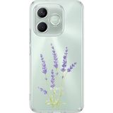 TechTree Honor 600 Lite Uyumlu Lavanta Çiçek Tasarımlı Baskılı Silikon Kılıf - 001-Renkli