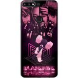 Techtree Huawei Y7 2018 - Honor 7C Uyumlu Blackpink Poster Baskılı Silikon Kılıf