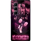 Techtree Infinix Hot 50 PRO PLUS+ Uyumlu Blackpink Poster Baskılı Silikon Kılıf