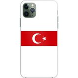 Techtree iPhone 11 Pro Max Uyumlu Türk Milli Takım Beyaz Forma Baskılı Silikon Kılıf