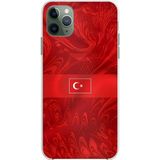 Techtree iPhone 11 Pro Max Uyumlu Türk Milli Takım Desenli Forma Baskılı Silikon Kılıf