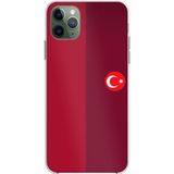 Techtree iPhone 11 Pro Max Uyumlu Türk Milli Takım Parçalı Forma Baskılı Silikon Kılıf
